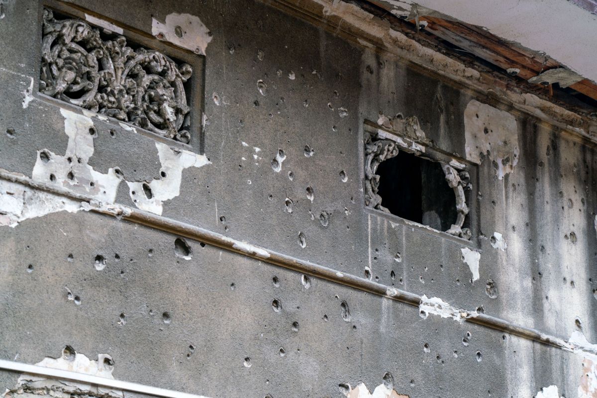 Silent Witnesses to History Bullet Holes in Király utca 49 Buildings
