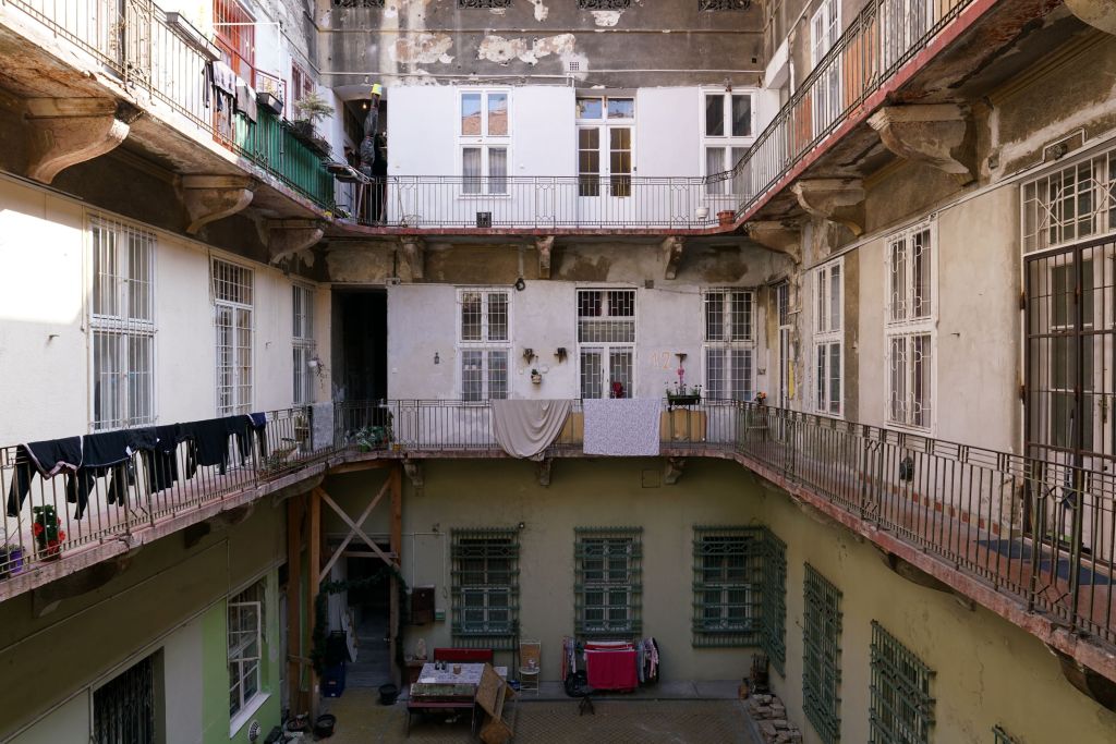 Decaying Courtyard at Király utca 49, Budapest