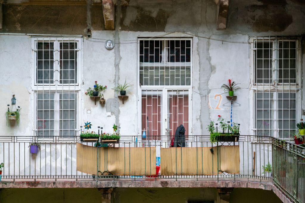 Decaying Courtyard at Király utca 49, Budapest