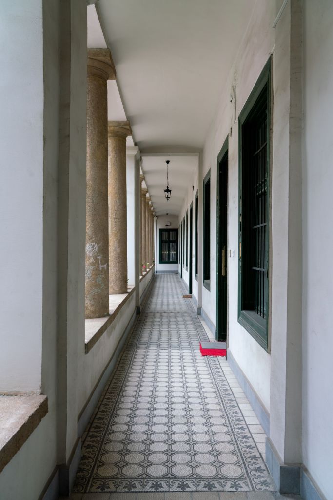 Details of the Former Tiger Hotel, a 19th Century Building in Budapest
