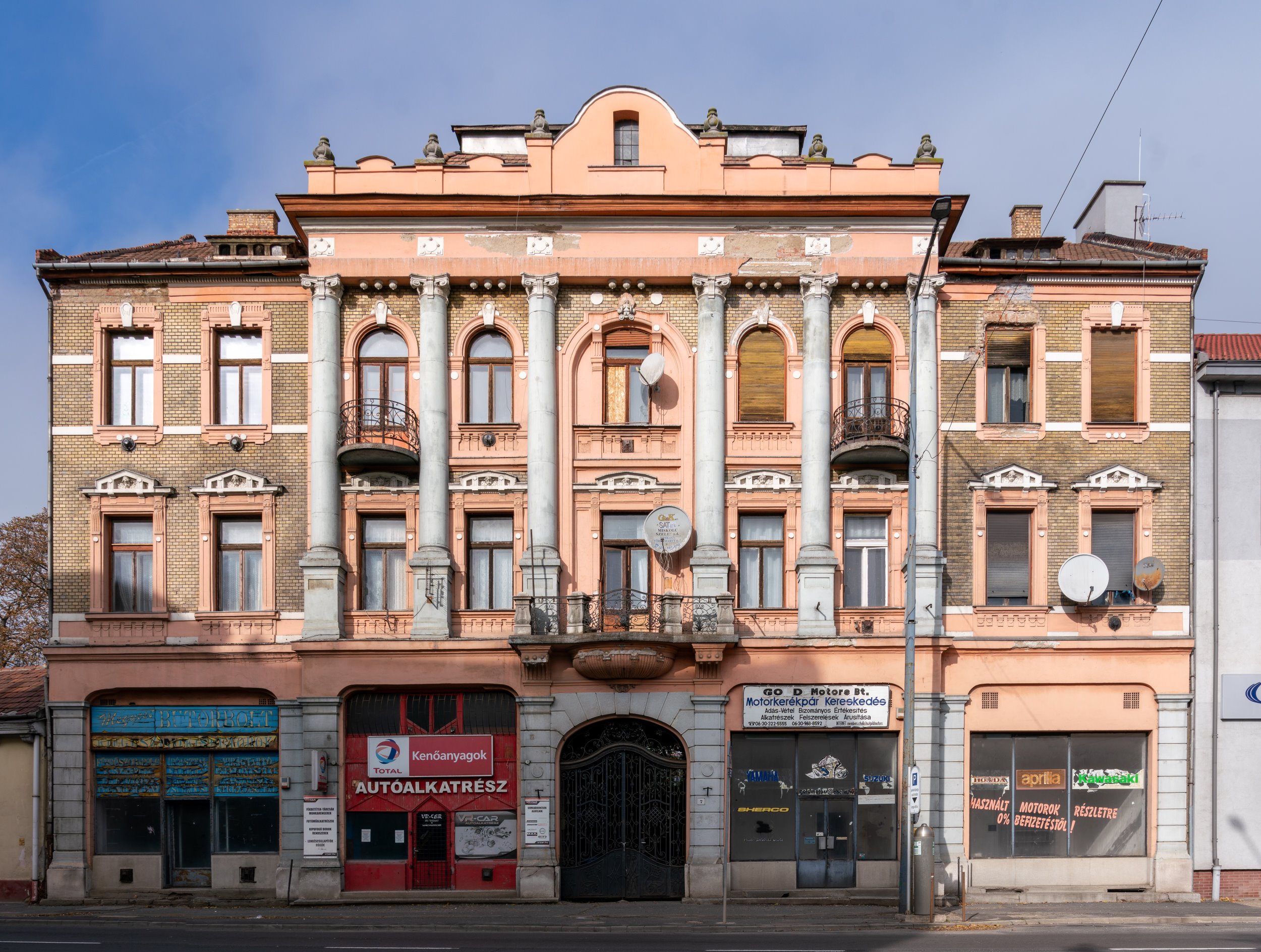 An abandoned house in Miskolc, Hungary. It was built around 1909-1910 for the Weisz family.