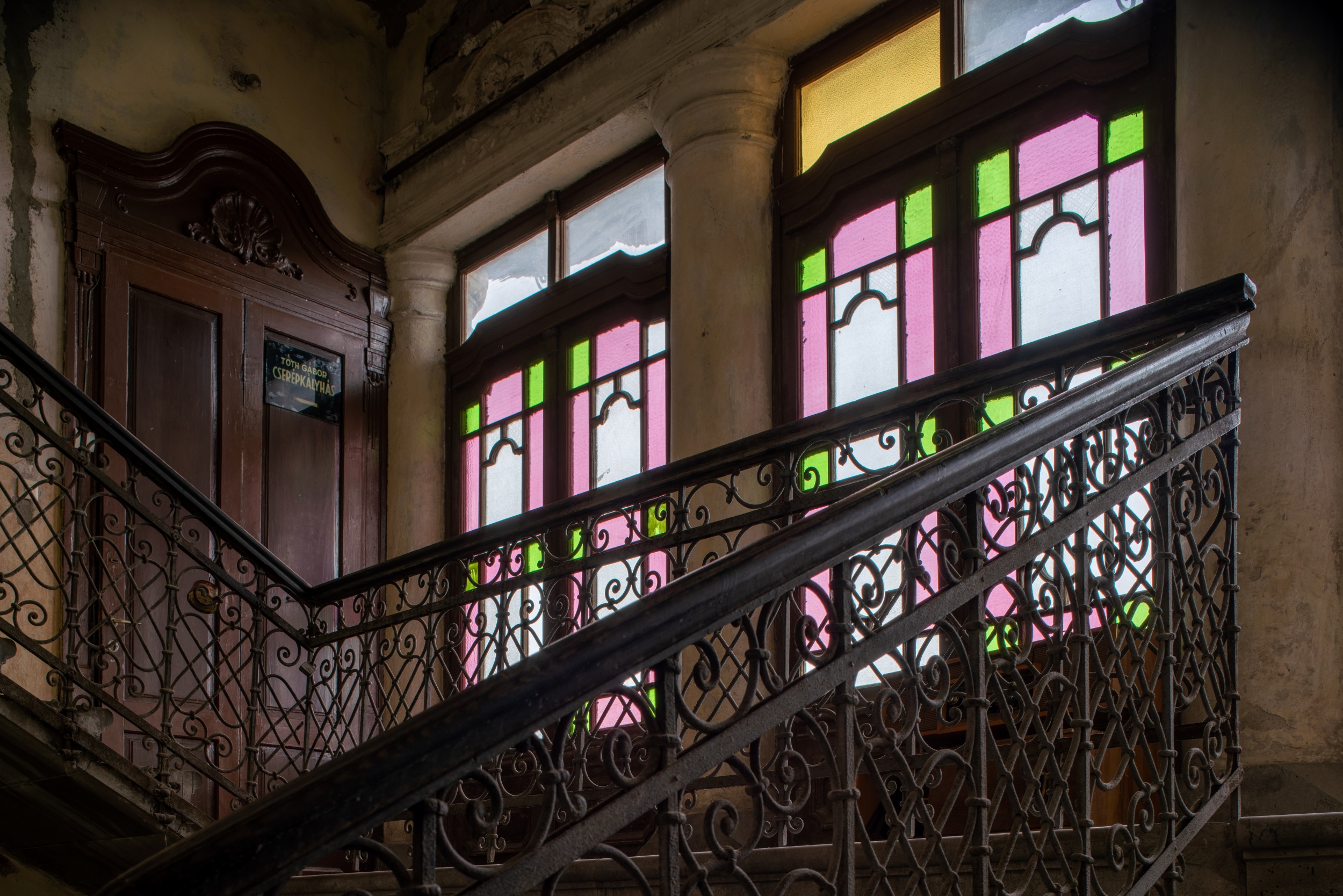 An abandoned house in Miskolc, Hungary. It was built around 1909-1910 for the Weisz family.