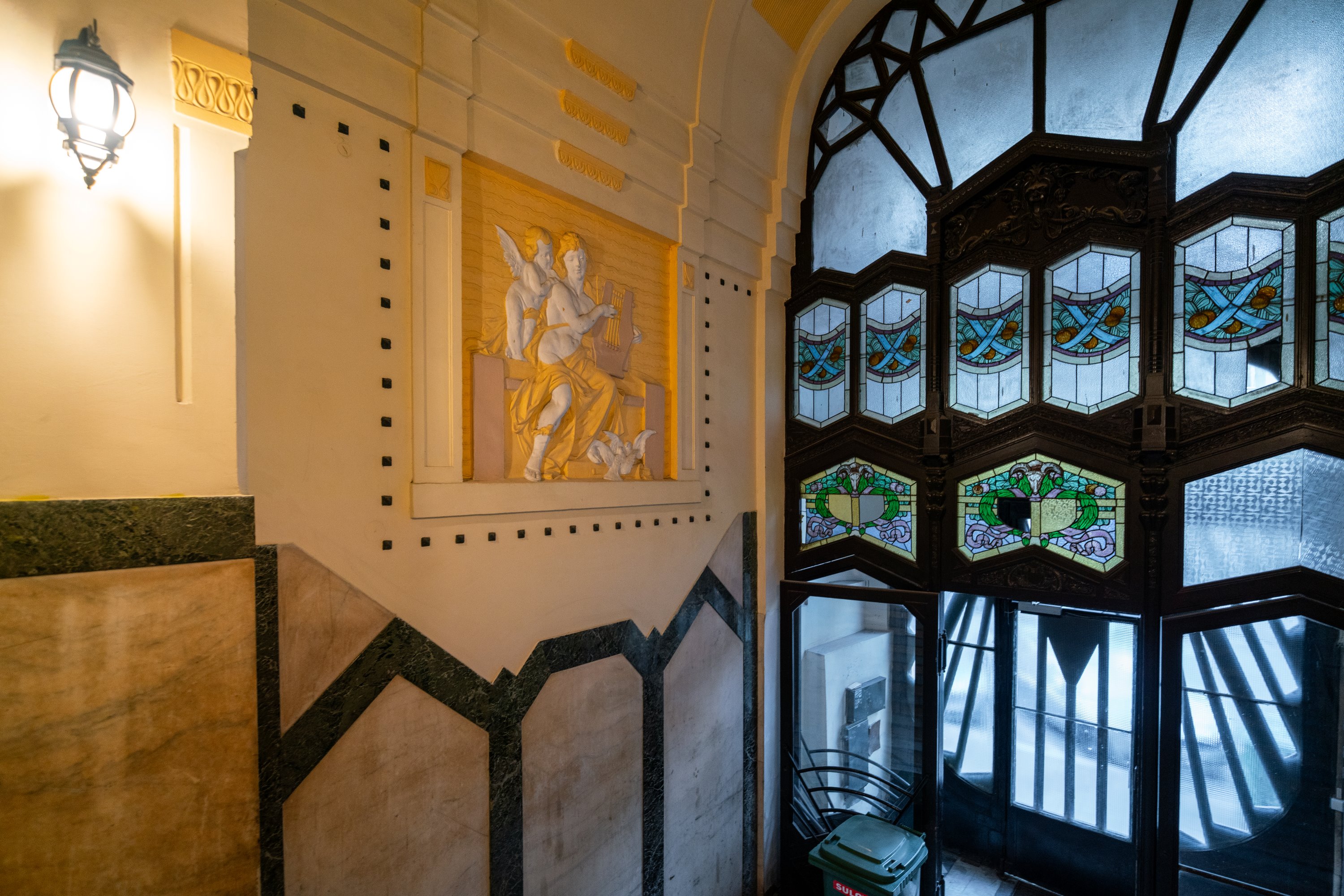 Art Nouveau house by Gyula Fodor in Falk Miksa utca, Budapest