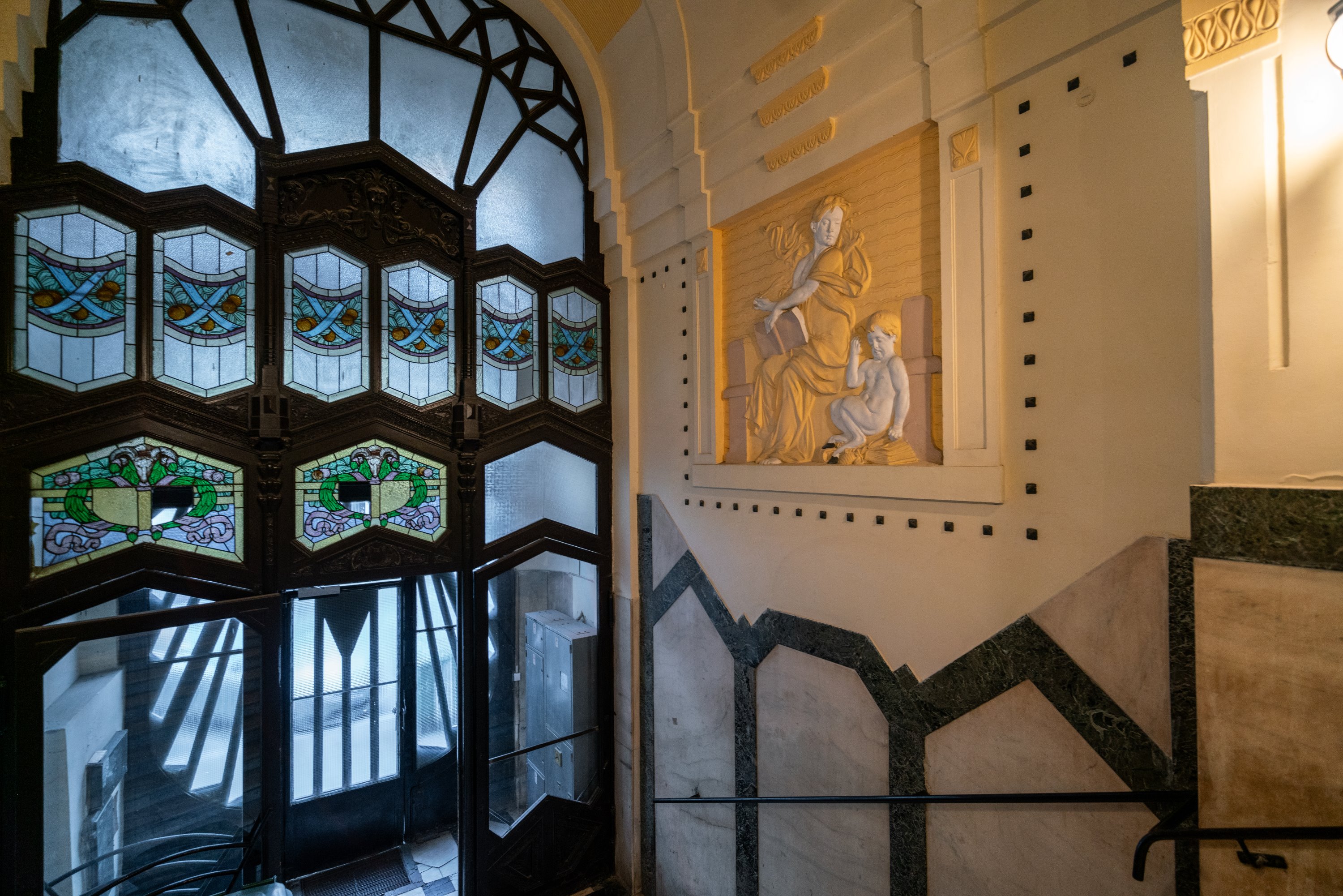 Art Nouveau house by Gyula Fodor in Falk Miksa utca, Budapest