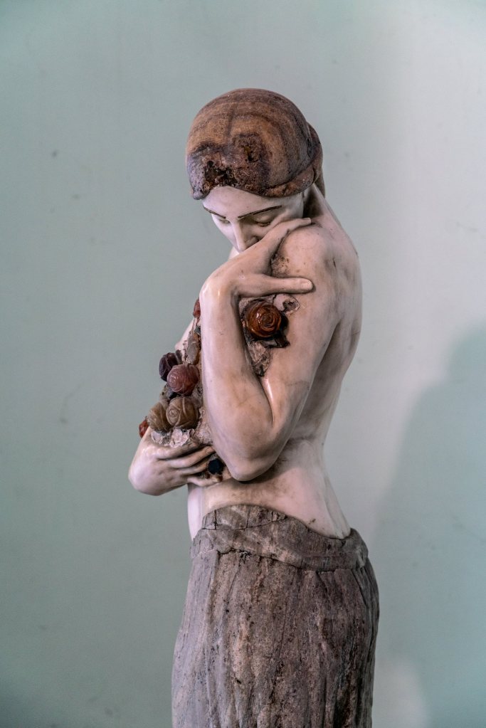 Statue of Persephone by Benno Elkan in Apáczai Csere utca 3 in Budapest