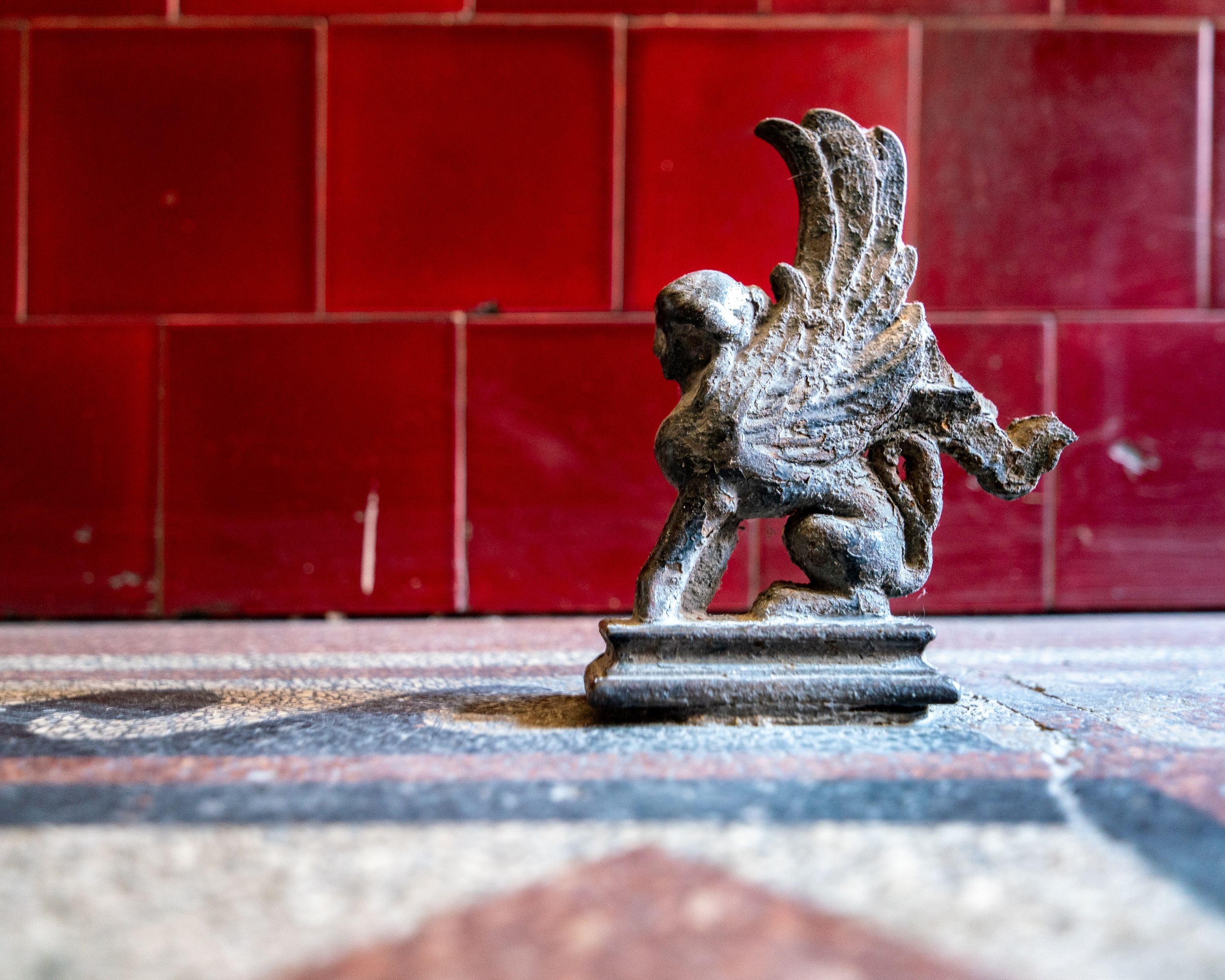 Antique boot scraper in Budapest, Hungary