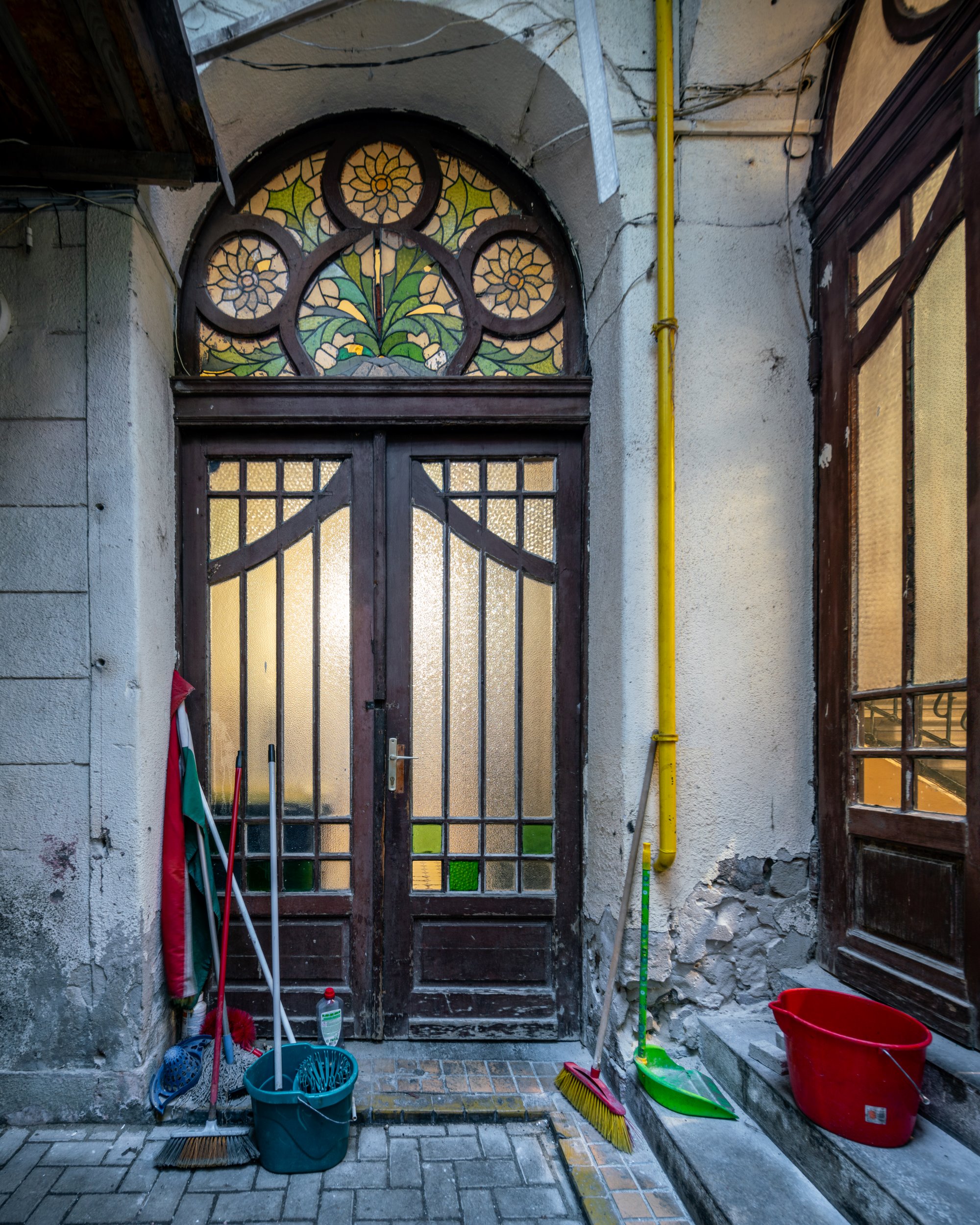 Art Nouveau house in Hajós utca, Terézváros, Budapest