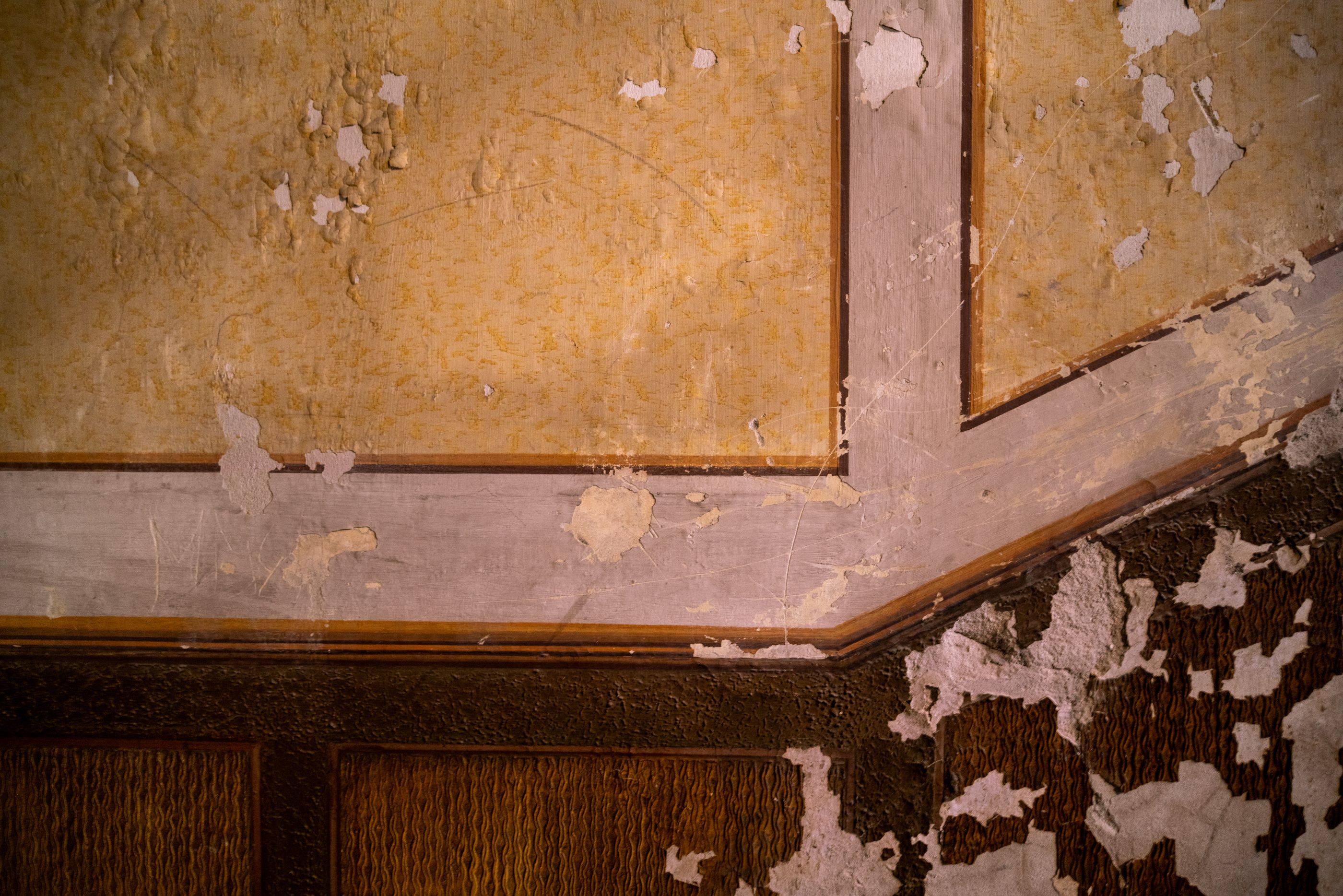 Interior of a historical house on Bem rakpart, in Budapest