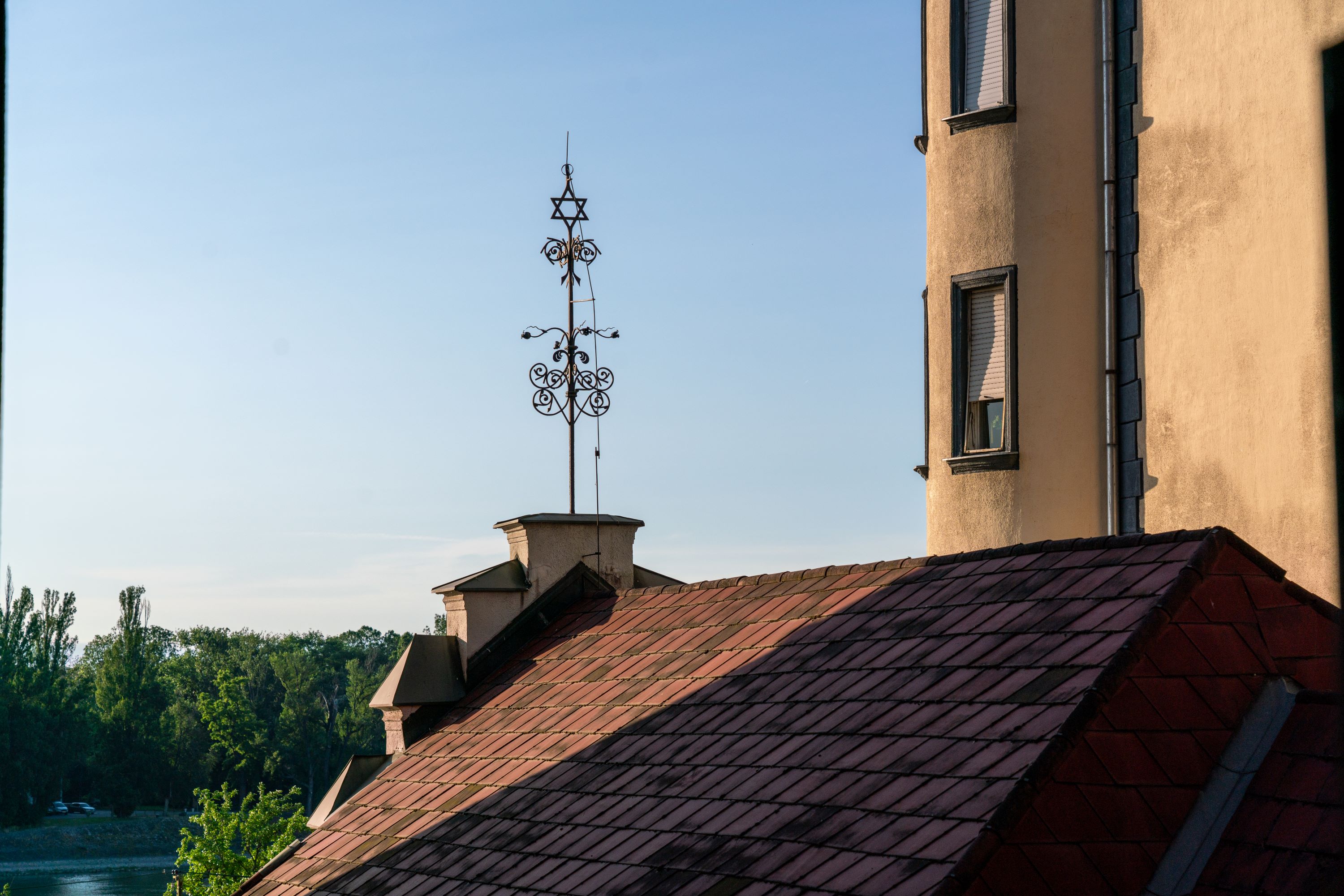 Hidden Synagogue in Budapest, Hungary on Frankel Leó út