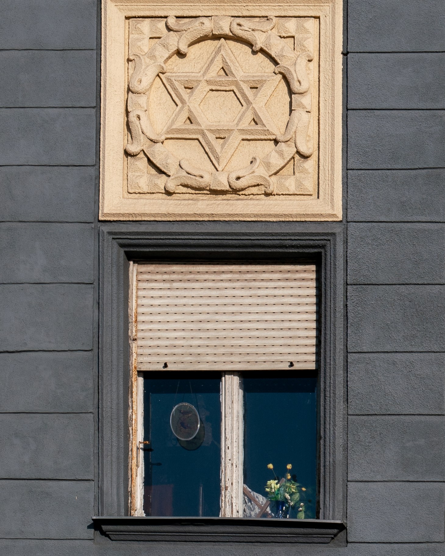 Hidden Synagogue in Budapest, Hungary on Frankel Leó út