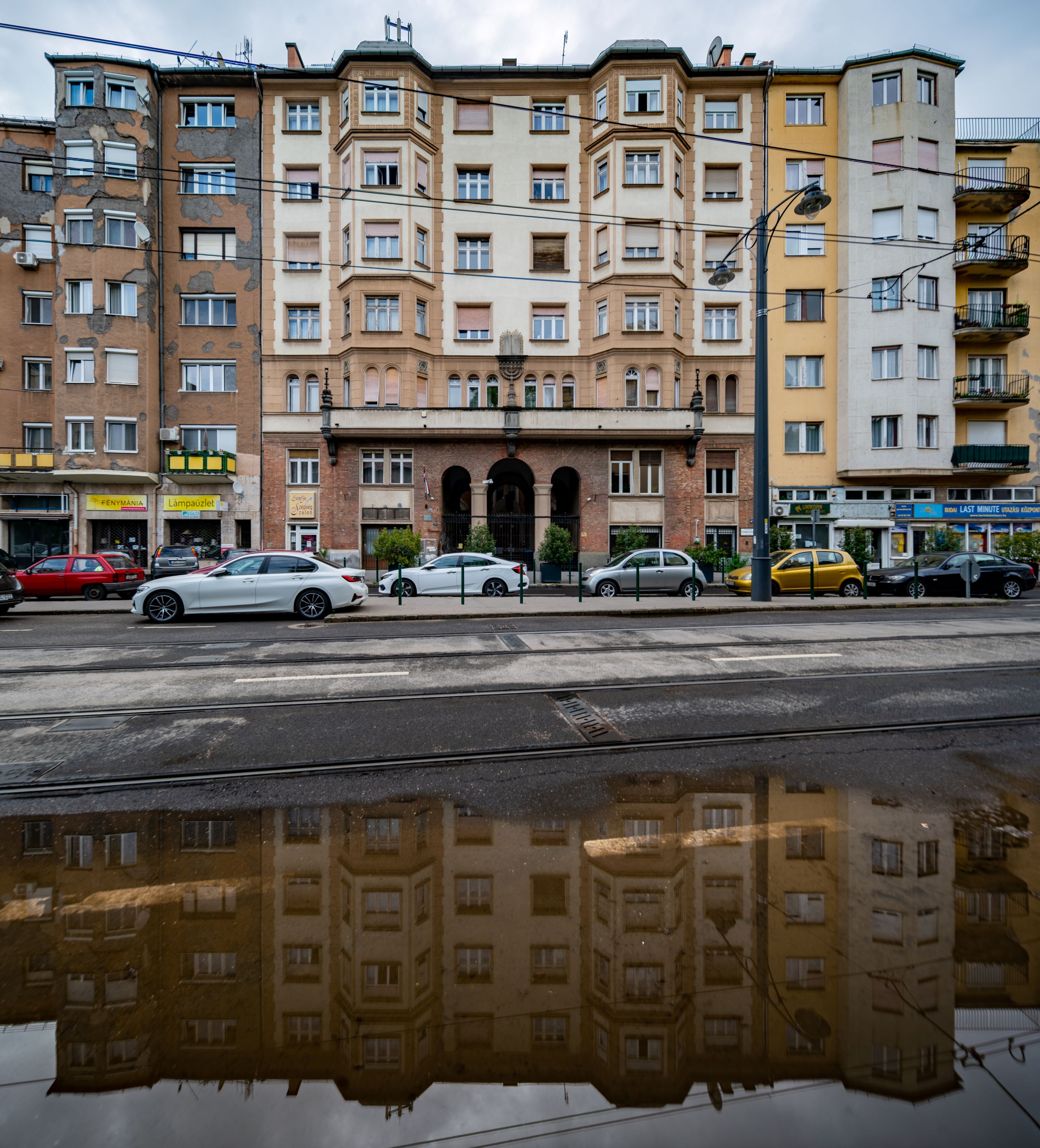 Hidden Synagogue in Budapest, Hungary on Frankel Leó út