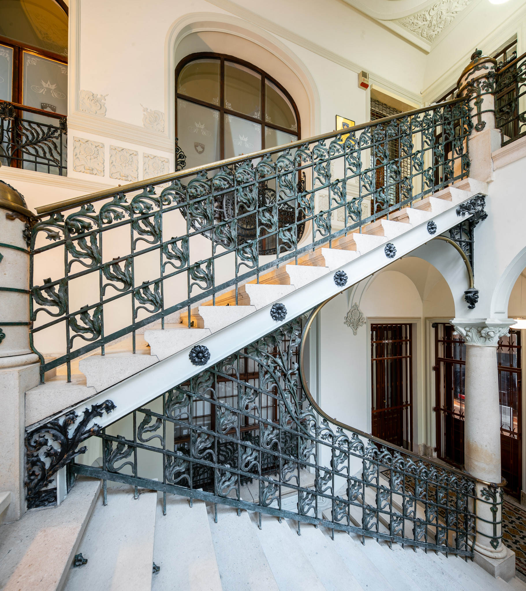 Art Nouveau building located on Nádor utca in Budapest