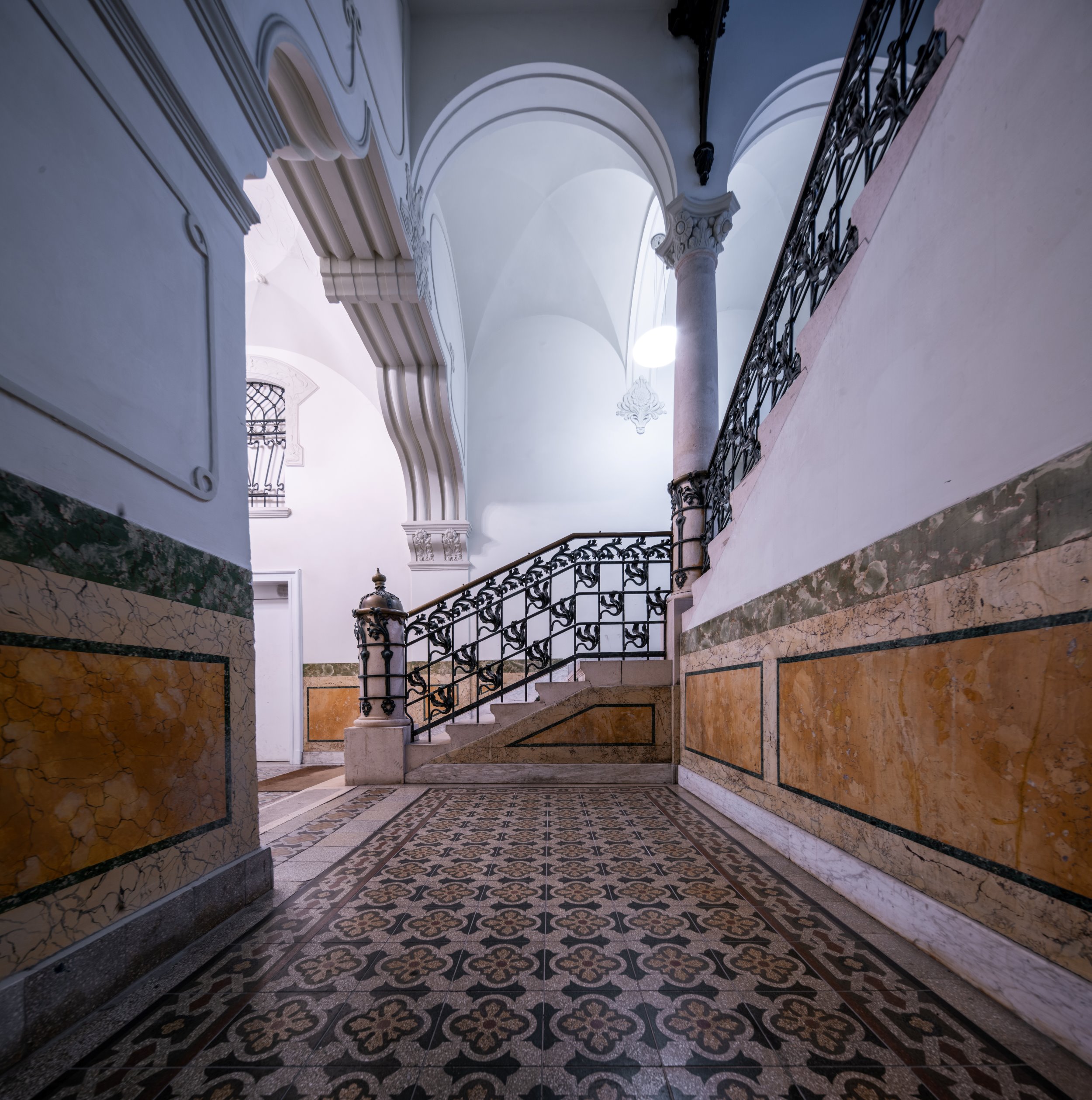 Art Nouveau building located on Nádor utca in Budapest