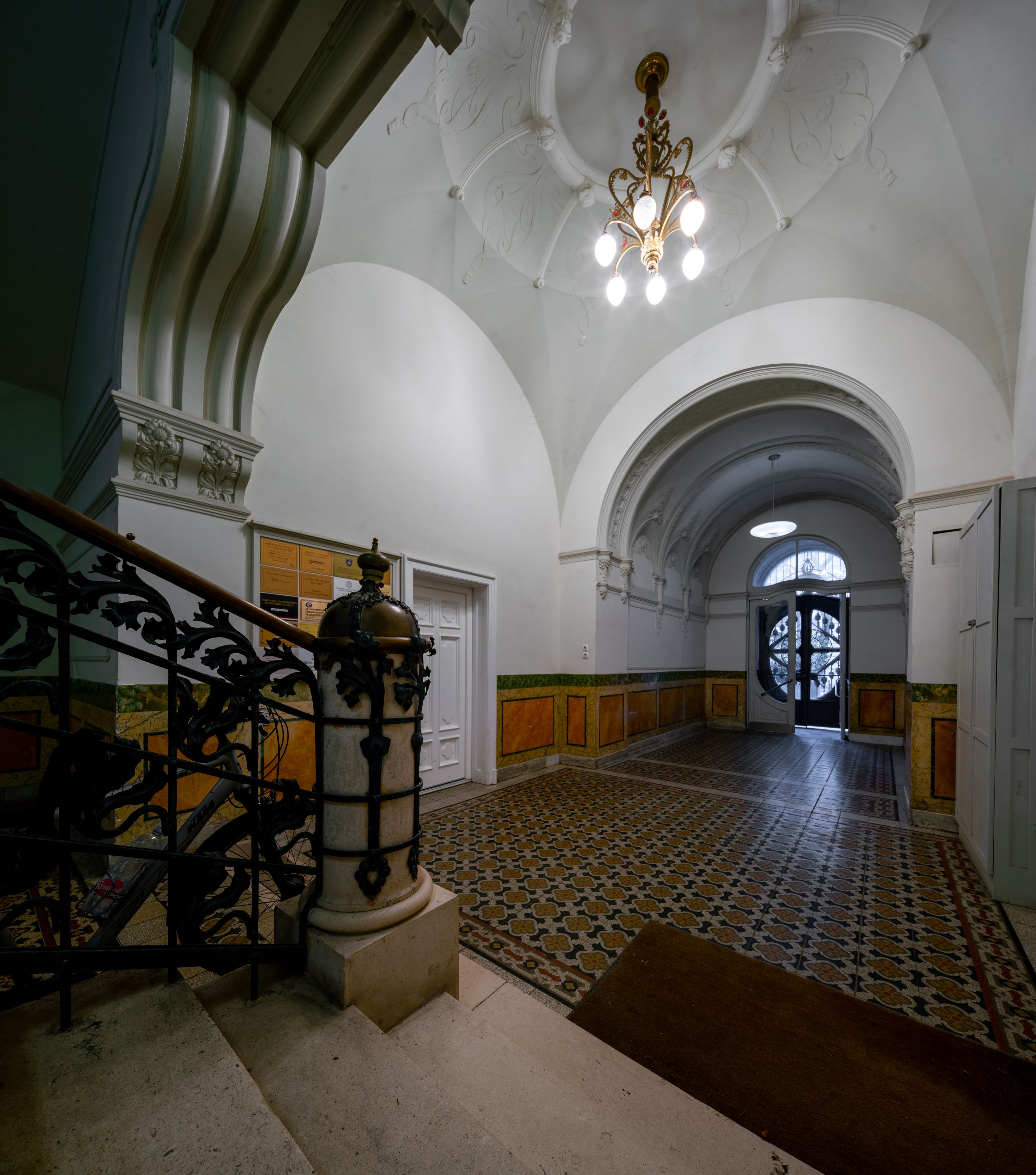 Art Nouveau building located on Nádor utca in Budapest