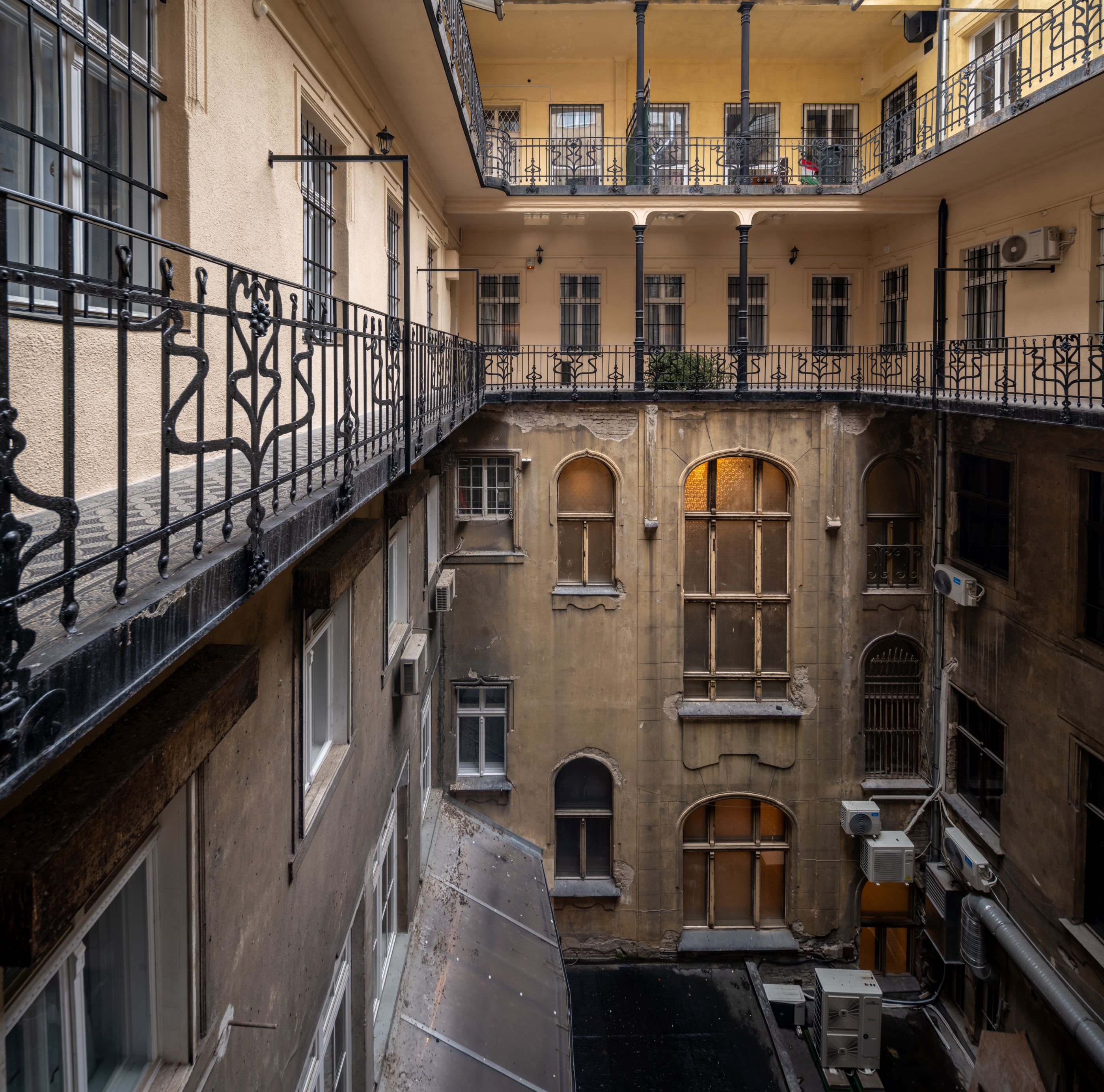 Art Nouveau building located on Nádor utca in Budapest