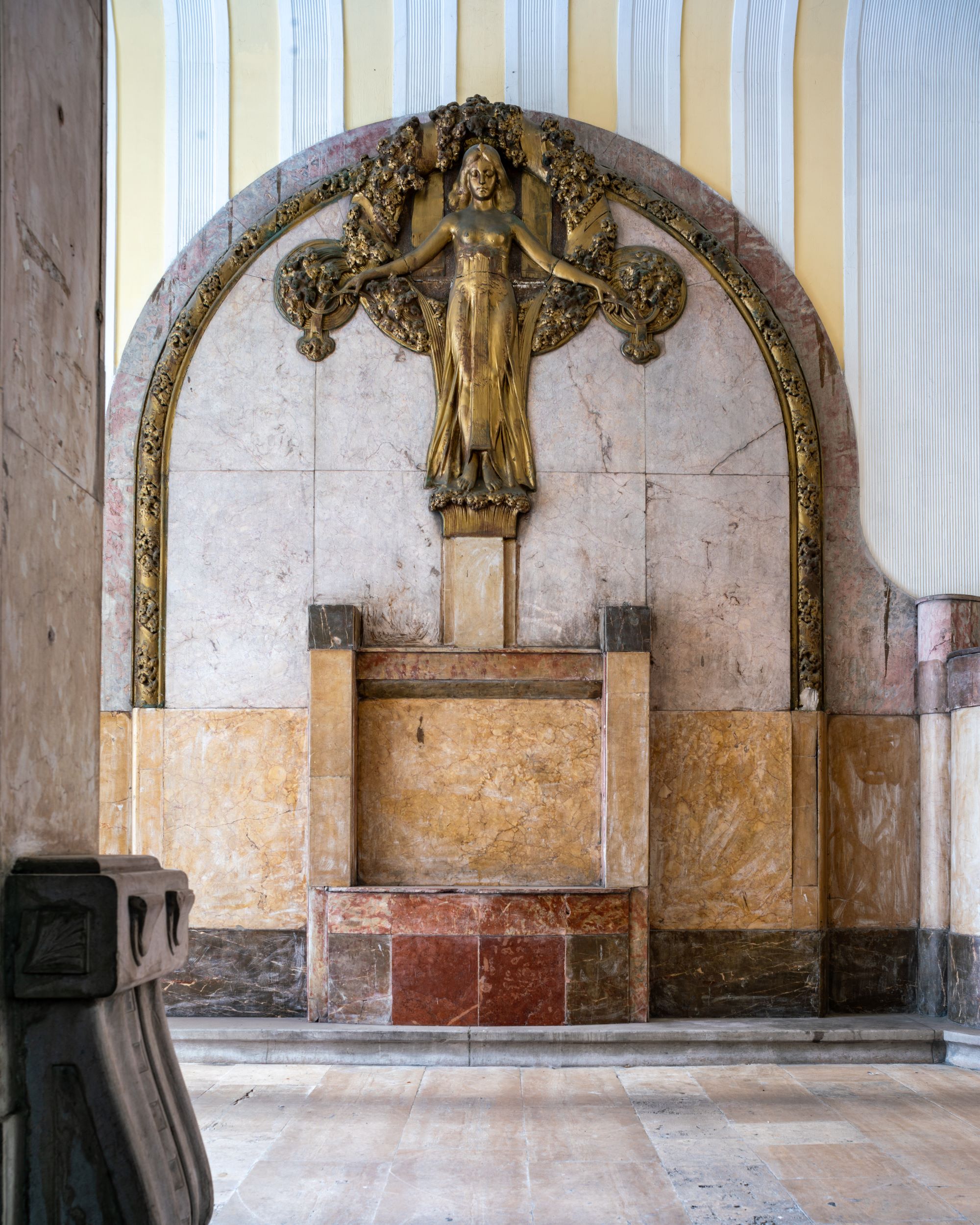 Interior of an Art Nouveau house in Budapest designed by Gyula Fodor