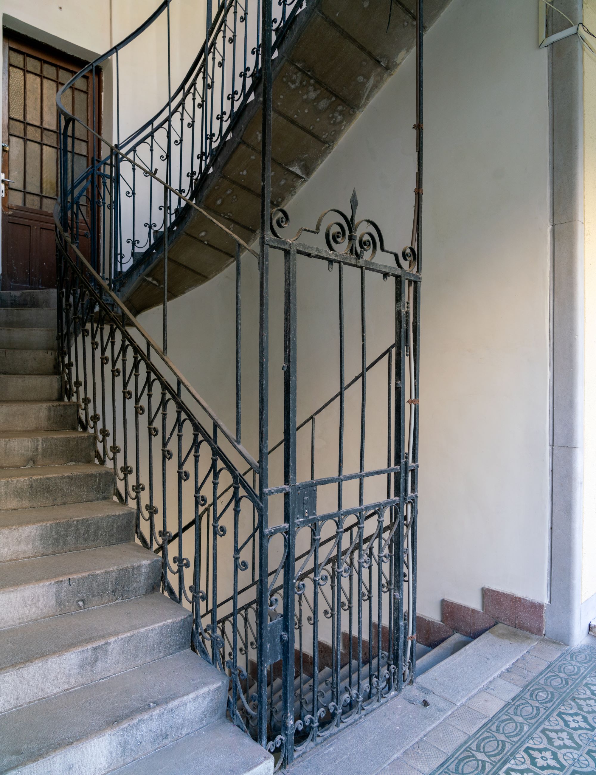 Interior of an Art Nouveau house in Budapest designed by Gyula Fodor