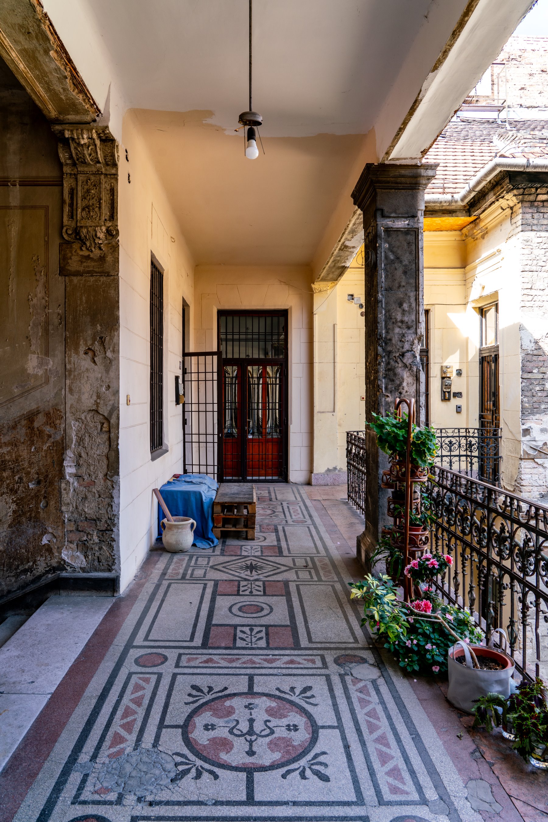 Old house in the Jewish district of Budapest, Hungary
